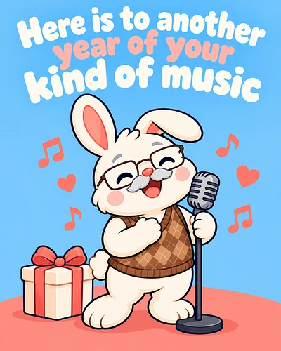 Here is to another year of your kind of music