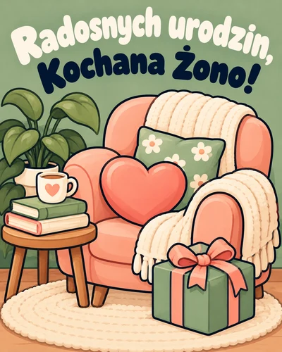 Radosnych urodzin,  Kochana Żono!