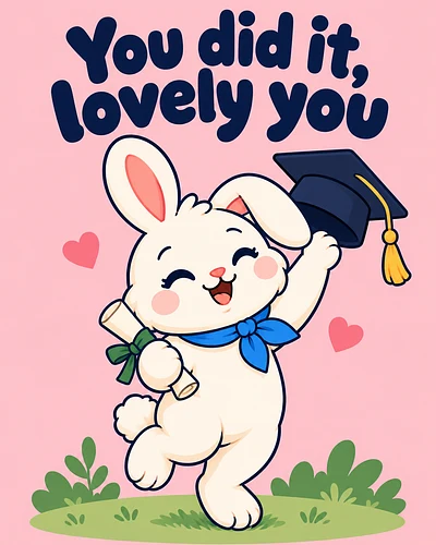 You did it, lovely you