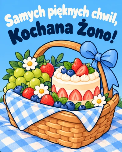 Samych pięknych chwil,  Kochana Żono!