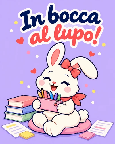 In bocca al lupo!