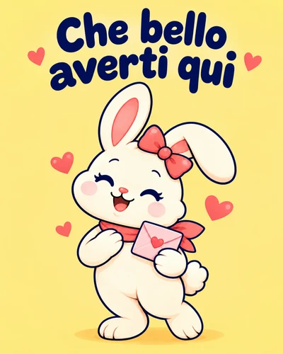 Che bello averti qui