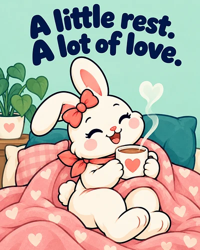 A little rest. A lot of love.