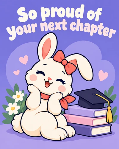 So proud of your next chapter