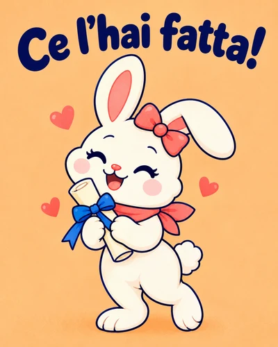 Ce l’hai fatta!