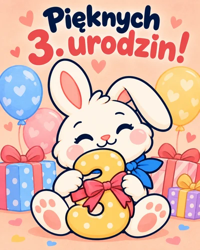 Pięknych 3. urodzin!