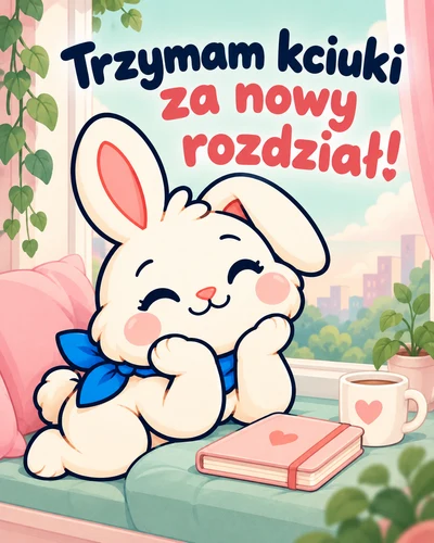 Trzymam kciuki za nowy rozdział!