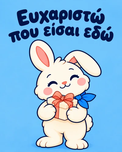 Ευχαριστώ που είσαι εδώ