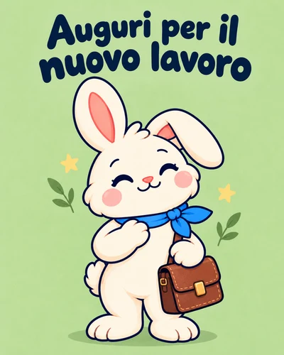 Auguri per il nuovo lavoro