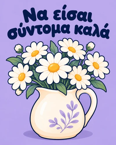 Να είσαι σύντομα καλά