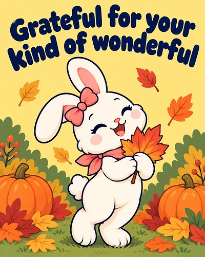 Grateful for your kind of wonderful