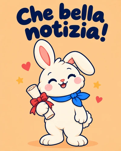 Che bella notizia!