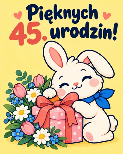 Pięknych 45. urodzin!