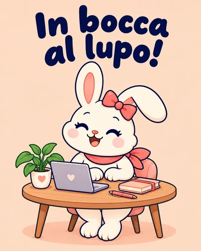 In bocca al lupo!