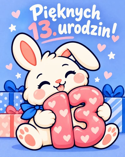 Pięknych 13. urodzin!