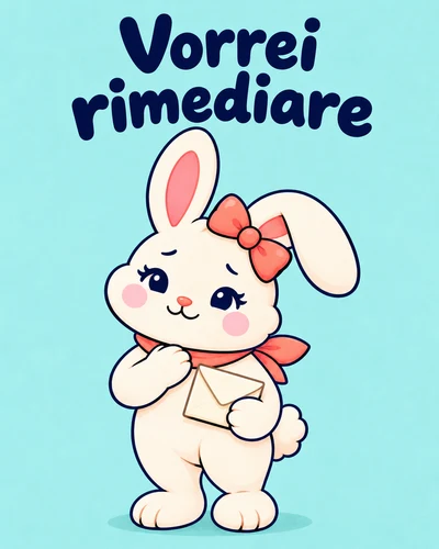 Vorrei rimediare