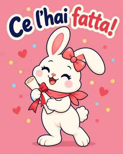 Ce l’hai fatta!
