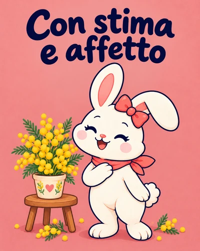 Con stima e affetto