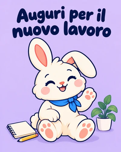 Auguri per il nuovo lavoro