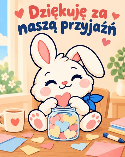 Dziękuję za naszą przyjaźń