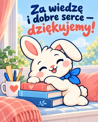 Za wiedzę i dobre serce — dziękujemy!