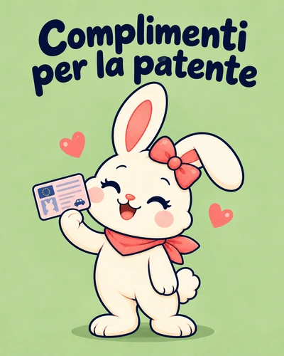 Complimenti per la patente