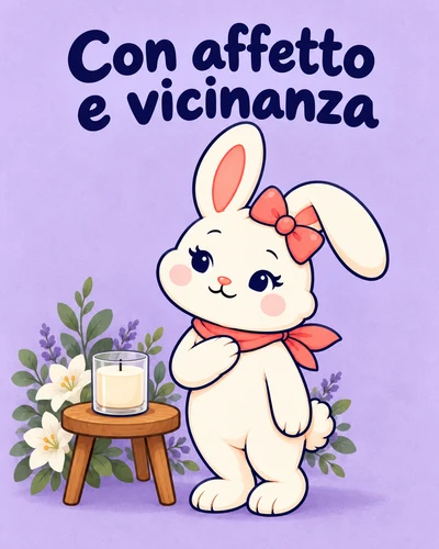 Con affetto e vicinanza