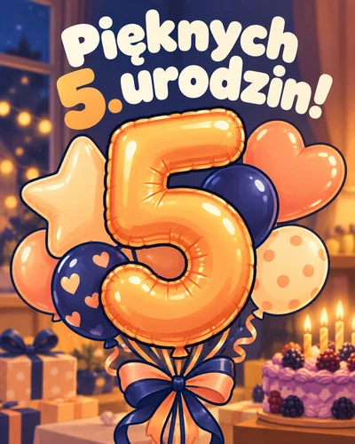 Pięknych 5. urodzin!