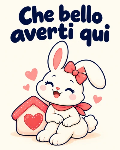 Che bello averti qui