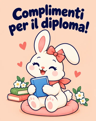 Complimenti per il diploma!