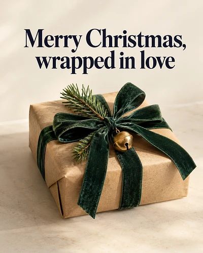Merry Christmas, wrapped in love