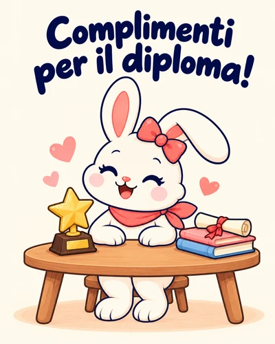 Complimenti per il diploma!
