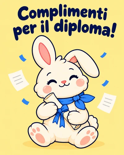 Complimenti per il diploma!