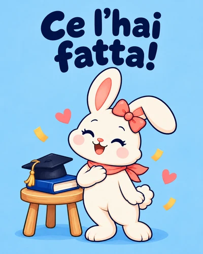 Ce l’hai fatta!