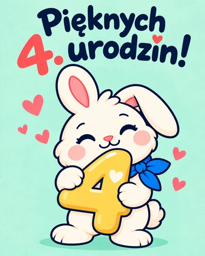 Pięknych 4. urodzin!