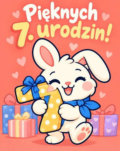 Pięknych 7. urodzin!