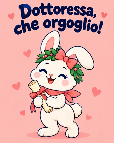 Dottoressa, che orgoglio!