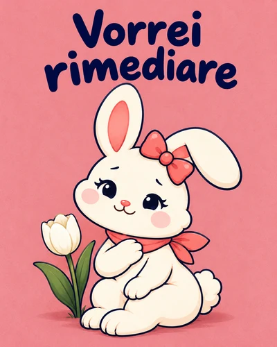 Vorrei rimediare