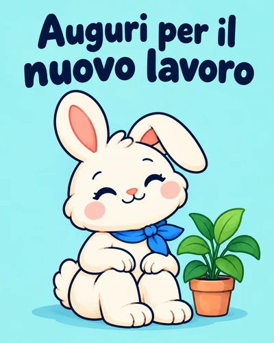 Auguri per il nuovo lavoro