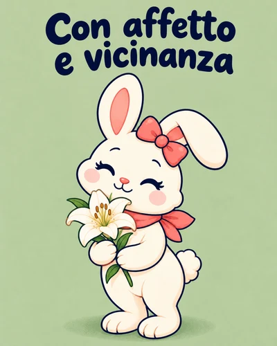 Con affetto e vicinanza