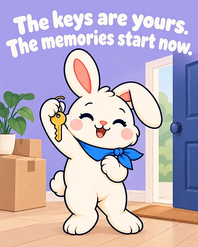 The keys are yours. The memories start now.