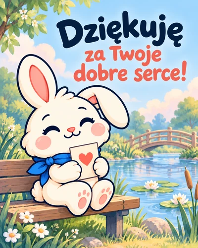 Dziękuję za Twoje dobre serce!