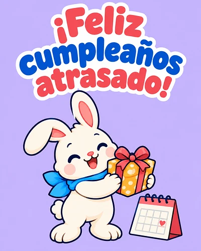 ¡Feliz cumpleaños atrasado!