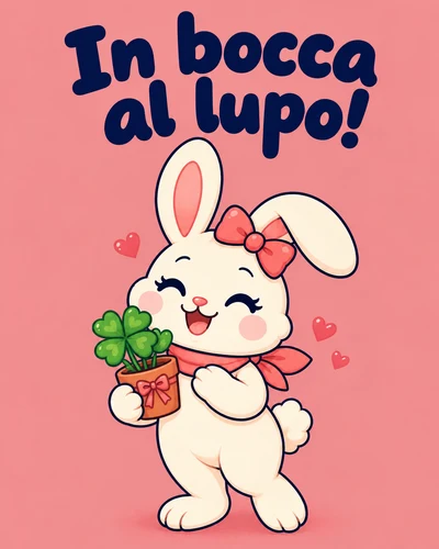 In bocca al lupo!