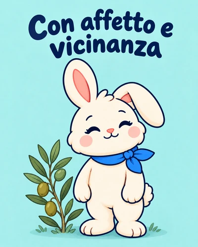 Con affetto e vicinanza