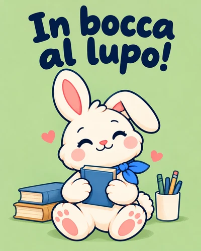 In bocca al lupo!